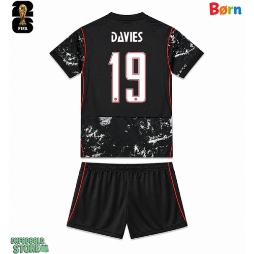 Canada Alphonso Davies #19 Replika Babytøj Udebanesæt Børn VM 2026 Kortærmet (+ Korte bukser)
